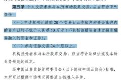 个人股票融资需要什么条件